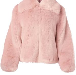 Pink Faux Fur Jacket